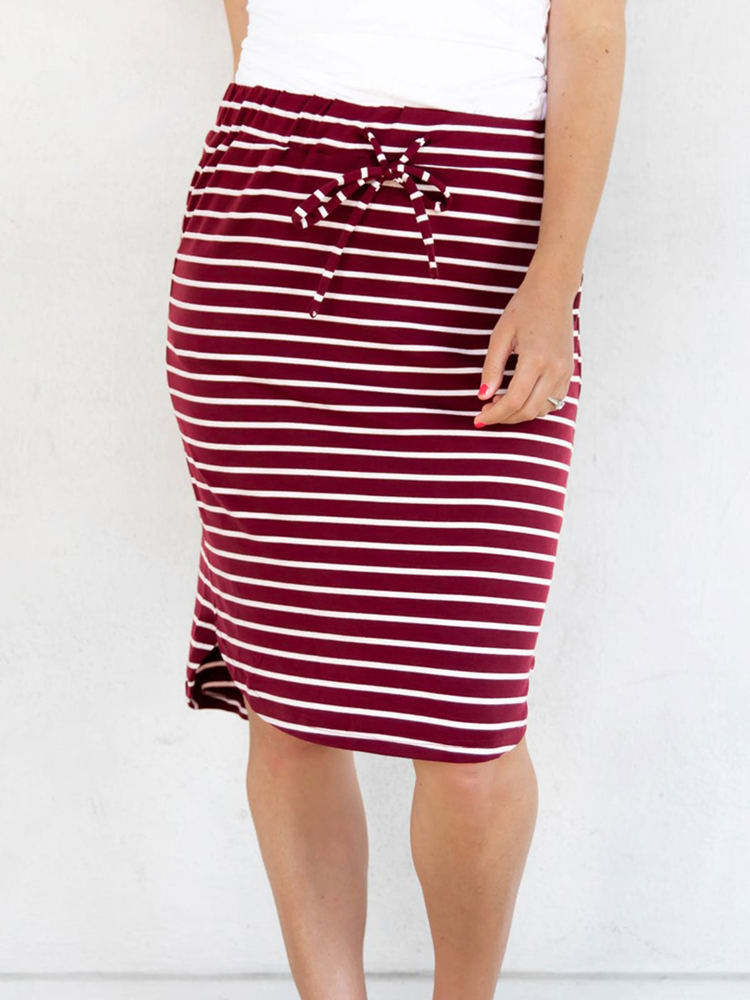 Stripe Sofie Weekend Skirt