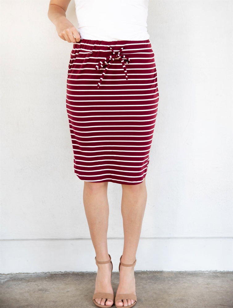 Stripe Sofie Weekend Skirt