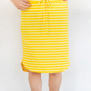 Large Yellow Stripe Sofie Weekend Skirt