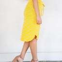 Large Yellow Stripe Sofie Weekend Skirt