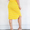 Large Yellow Stripe Sofie Weekend Skirt