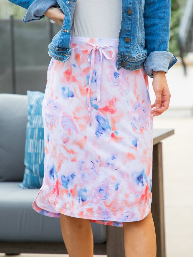 Watercolor Weekend Skirt