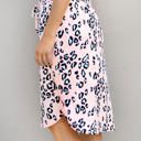 Pink 1X Cheetah Print Tie Waist Weekend Skirt