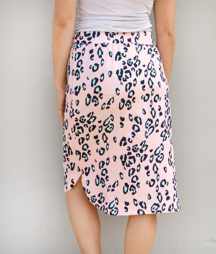 Cheetah Print Tie Waist Weekend Skirt