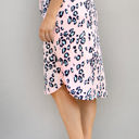 Pink Large Cheetah Print Tie Waist Weekend Skirt