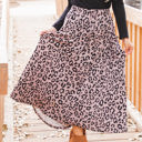  Animal Print Olive Pocket Skirt