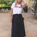 Black XL The Olive Pocket Skirt