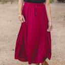 Red Large The Olive Pocket Skirt