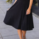 Black Medium Solid Laura Skirt