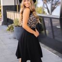 Black Medium Solid Laura Skirt