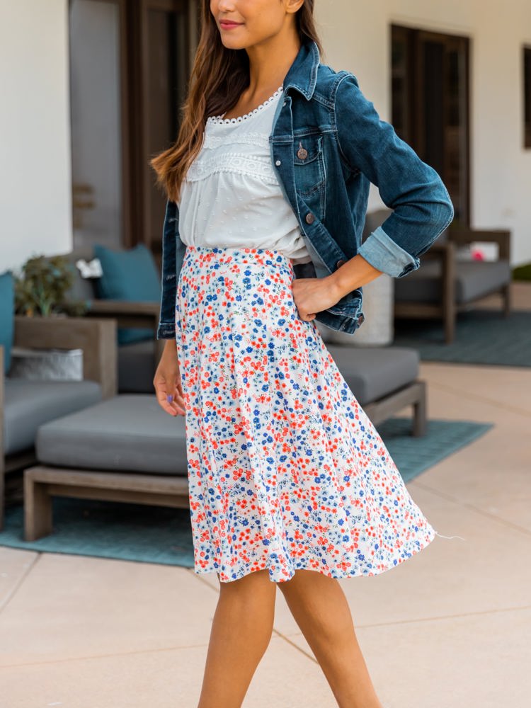 Patterned Laura Skirt