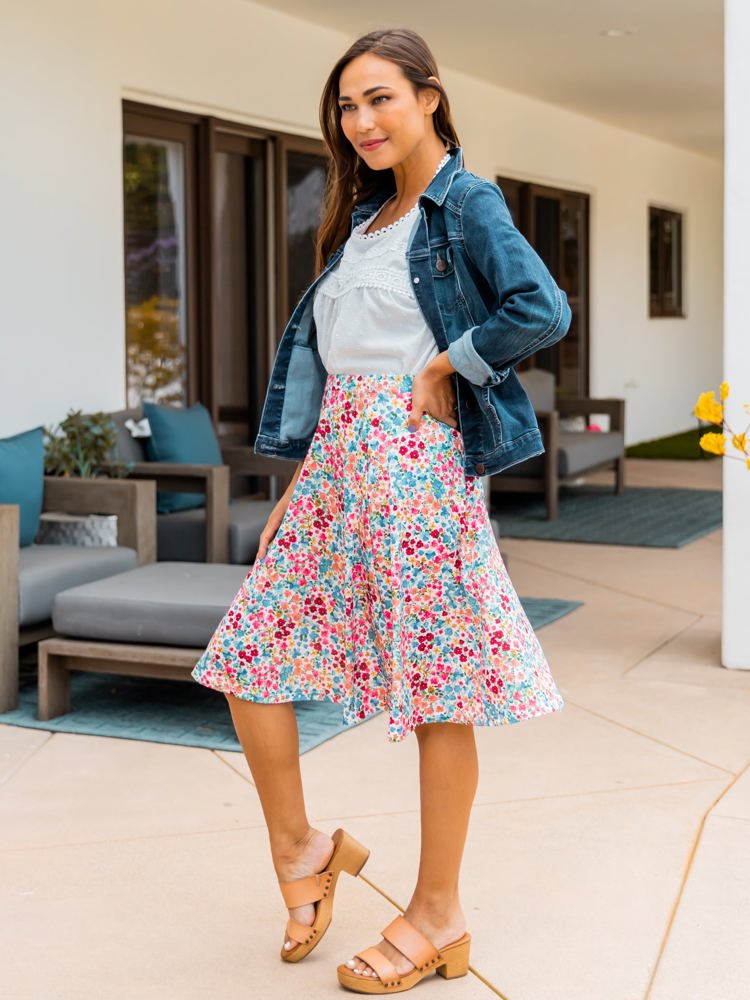 Patterned Laura Skirt