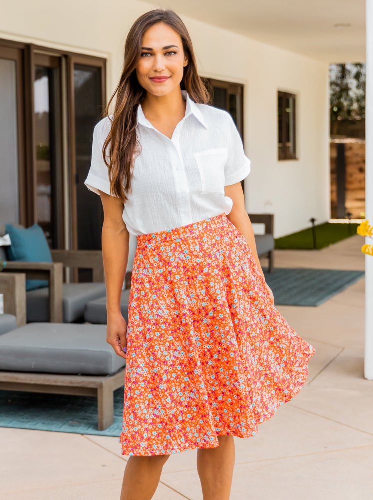 Patterned Laura Skirt