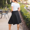 Black Large Quilted Laura Skirt