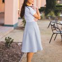 Gray Medium Quilted Laura Skirt