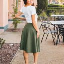 Olive Large Quilted Laura Skirt