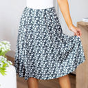  Floral Silhouette Laura Skirt