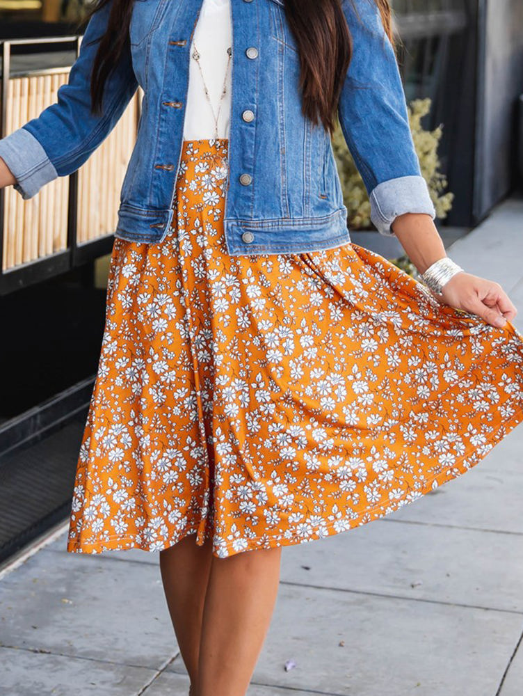 Floral Print Laura Skirt