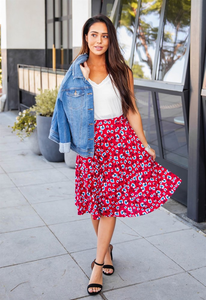 Floral Print Laura Skirt