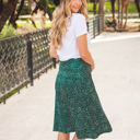 Green Dot Large Knee Length A-line Madelyn Skirt