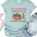 XL Slate All I want for Christmas is more books Graphic Tee