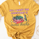 XL Yellow All I want for Christmas is more books Graphic Tee