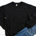 Large Black Quilted Pullover