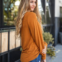 Large Orange Long Sleeve Anne Top