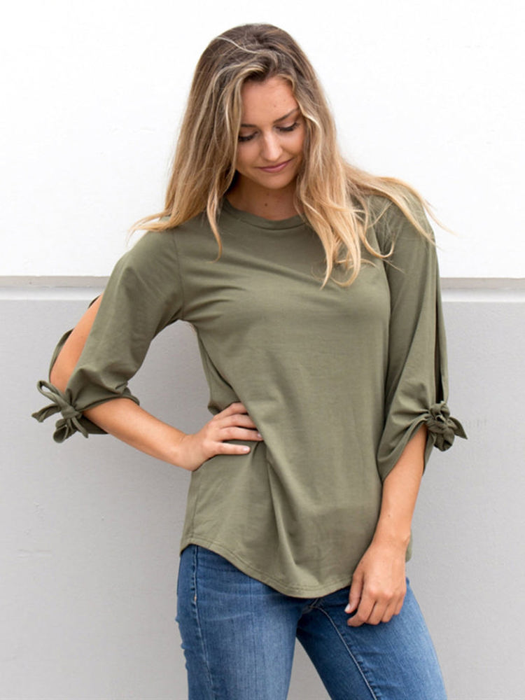 3/4 Tie Sleeve Tunic