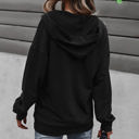 Large Black Quilted Pocket Hoodie