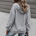 Large Gray Quilted Pocket Hoodie