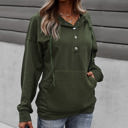 Large Green Quilted Pocket Hoodie