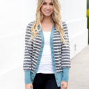 Large Blue Harvey Cardigan