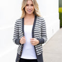 Large Charcoal Harvey Cardigan