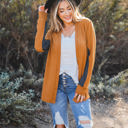 Large Orange Contrast Back Amelia Cardigan