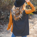 Small Orange Contrast Back Amelia Cardigan