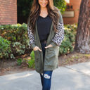 Medium Olive Finch Cardigan