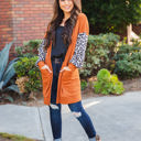 Large Orange Finch Cardigan