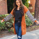 Large Orange Finch Cardigan