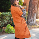 Large Orange Finch Cardigan