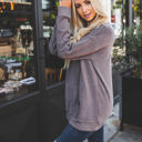 Medium Taupe Soft Oversized Megan Pullover