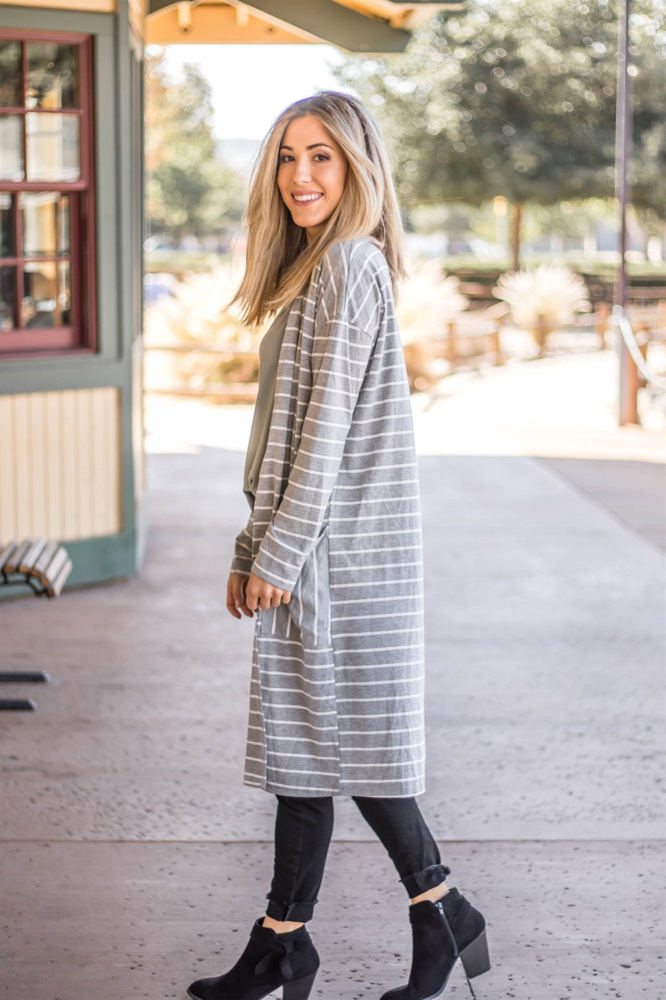 The Striped Leah Cardigan