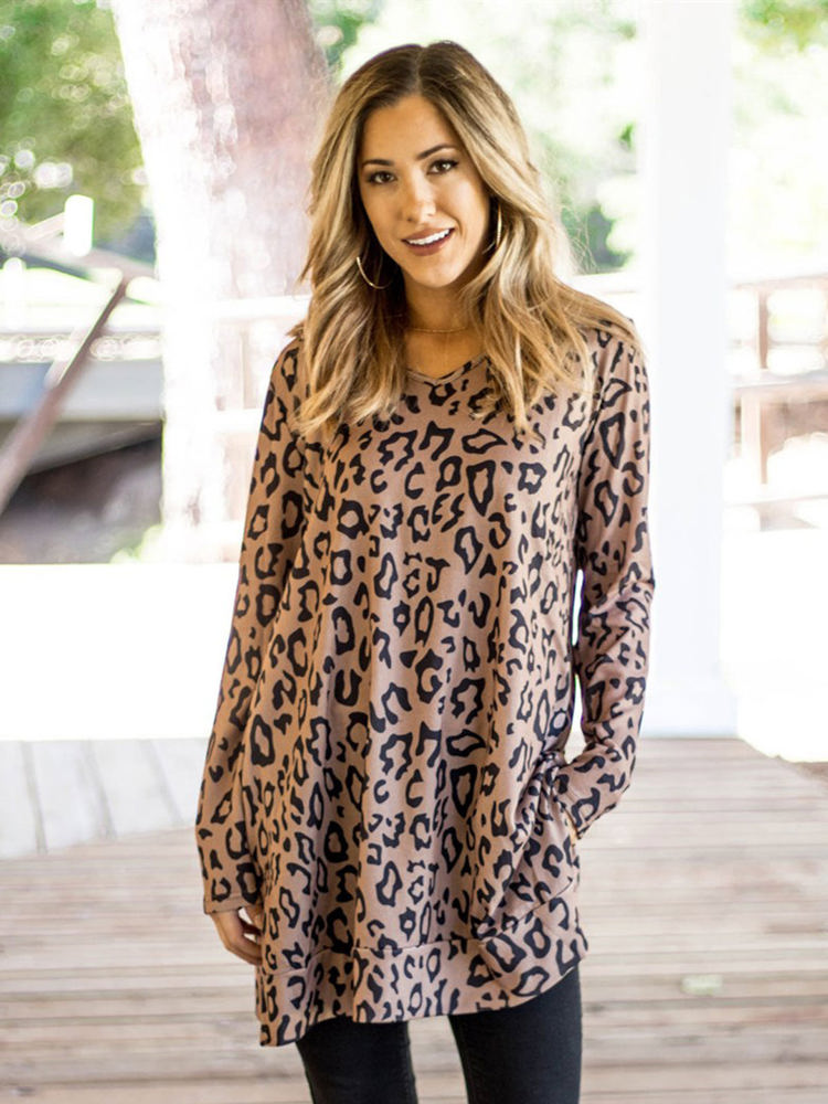 Animal Print Split Hem Rory Tunic