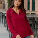  Quarter Zip Pattern Quilted Pullover