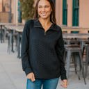  Quarter Zip Pattern Quilted Pullover