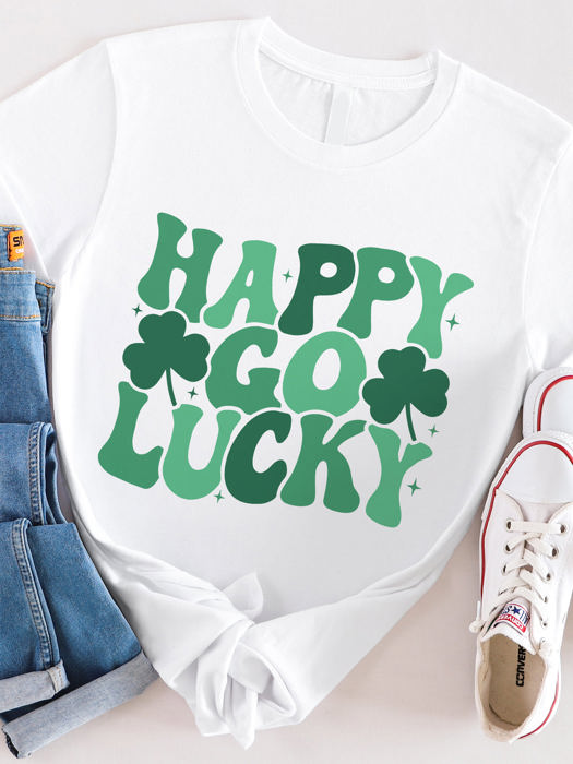 Happy Go Lucky Graphic Tee