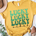 Large Yellow Lucky Vibes Graphic Tee