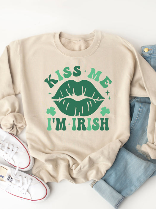 Kiss Me Im Irish  - Graphic Sweatshirt