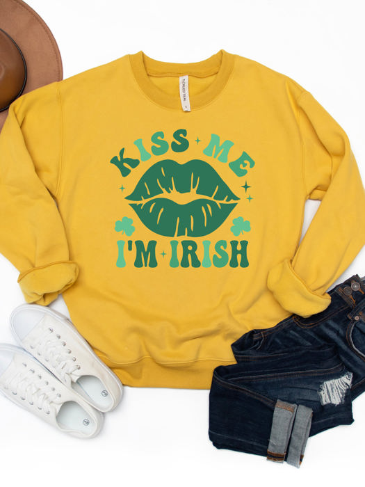 Kiss Me Im Irish  - Graphic Sweatshirt