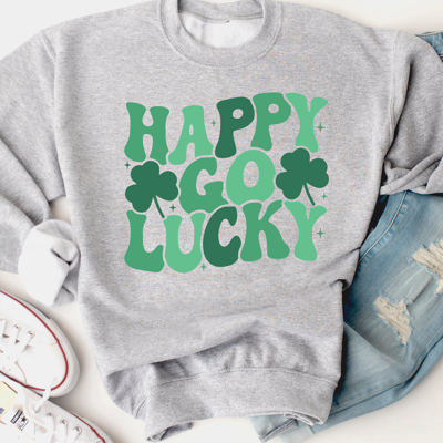 Happy Go Lucky  - Graphic Sweatshirt